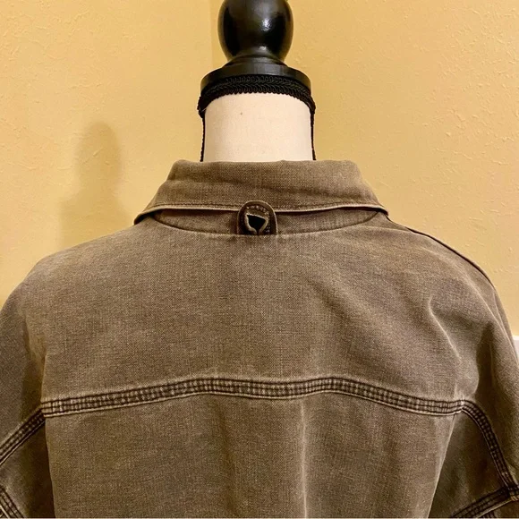 CARHARTT Men’s Faded Brown Canvas Blanket Lined Trucker Jacket; XXL; EUC.